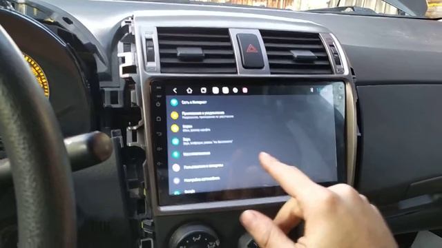 Тойота Королла 150 установка магнитолы Junsun и задней камеры смотреть онлайн