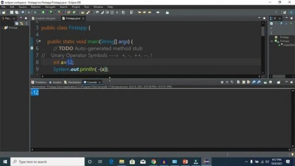 Operators in Java || Logical Operator || Unary Operator || Ternary Operator