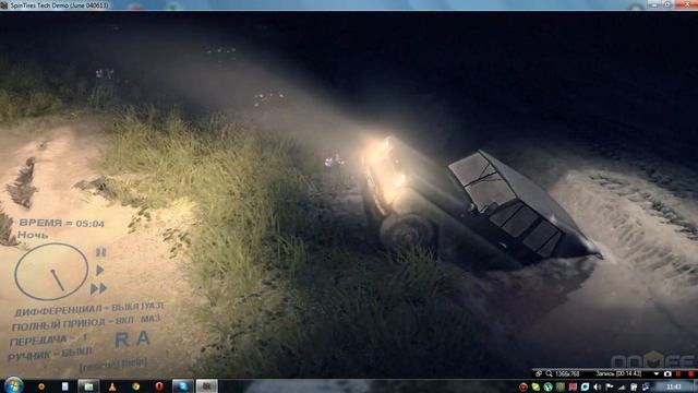 Обзор SpinTires Tech Demo (June 04.06.13) смотреть онлайн