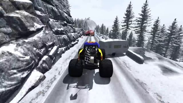HIGH SPEED SPIKE STRIP CRASHES AND DUMMY EJECTIONS - BeamNG Drive Crash Test Compilation Gameplay смотреть онлайн