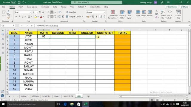 Randbetween । randbetween formula । MS excel । once more try done । microsoft excel । excel tips смотреть онлайн
