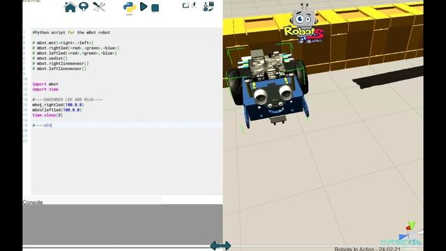 Robótica Educativa mBot Nivel1 Lección7 Curso General: Python Lección4 Luces LED RGB Miranda смотреть онлайн
