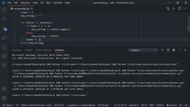 Get Index While Iterating Using enumerate() | Python Built-in Functions смотреть онлайн