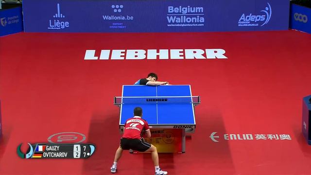 Simon Gauzy vs Dimitrij Ovtcharov (2017 World Cup) смотреть онлайн