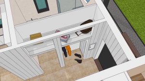 Проект дома 8 на 10 с тремя спальнями | Одноэтажный дом проект "Сапфир 5"