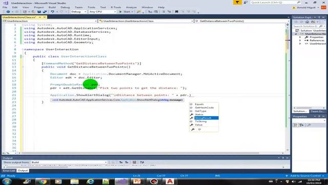 C# Programming in AutoCAD - Using GetDistance Method смотреть онлайн