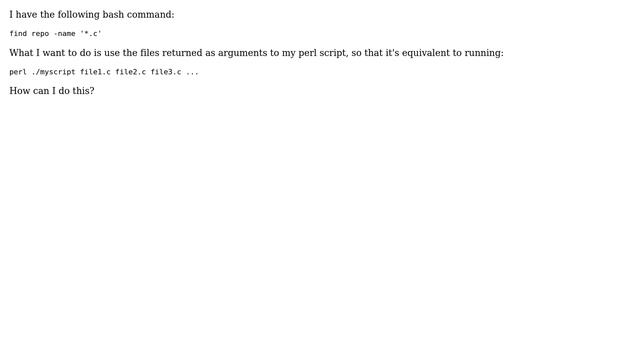 Unix & Linux: Piping bash output to perl script's arguments (2 Solutions!!) смотреть онлайн