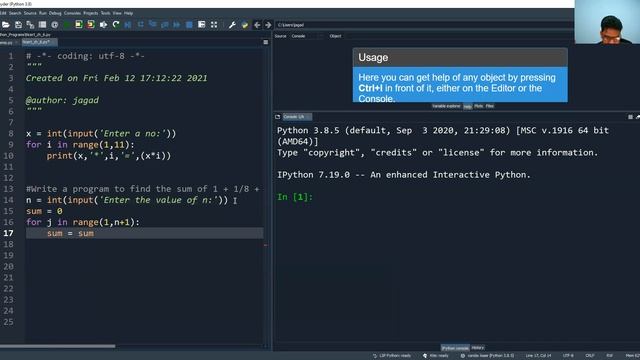 Python Tutorial - for loop and range function смотреть онлайн