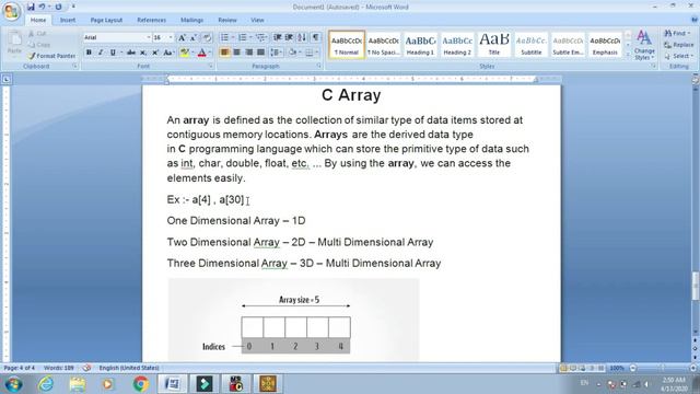 Array in C Language | In Hindi | C Programming Language Tutorial - Lesson - 20 смотреть онлайн