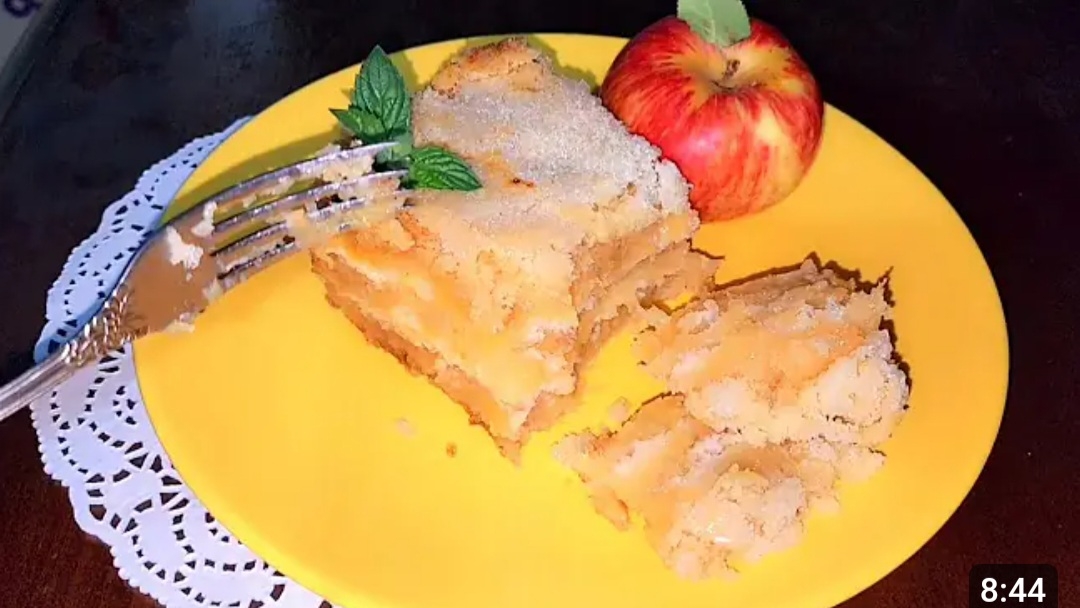ЯБЛОЧНЫЙ НАСЫПНОЙ ПИРОГ ТРИ СТАКАНА.🍏🍎🥛 смотреть онлайн