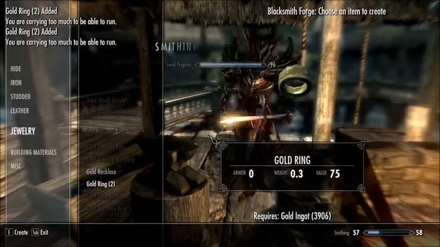 How Many Gold Ingots You Need To Max Smithing In Skyrim