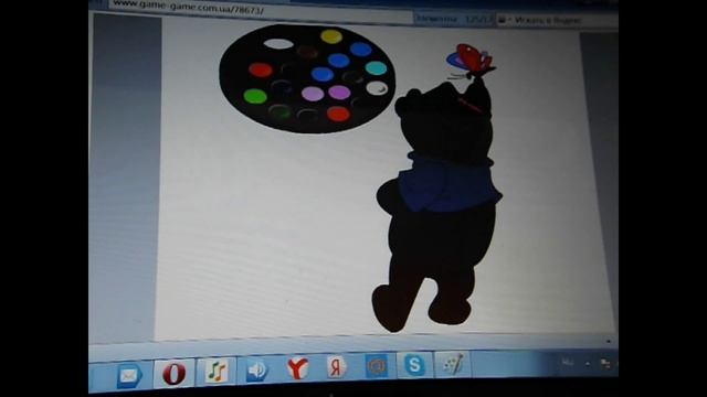 Раскраска Винни Пух/Coloring Vinni Puh смотреть онлайн