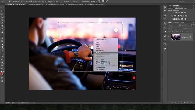 HOW TO: Transform a Selection - Photoshop CC Tip смотреть онлайн