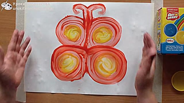 Бабочка, рисуем пальчиками draw fingers [Little Alice] смотреть онлайн