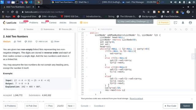 Add Two Numbers -LeetCode | Solution in C++ & Python3 | fadeeeed смотреть онлайн