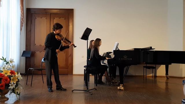 Дворжак Соната для скрипки и фортепиано 1часть смотреть онлайн