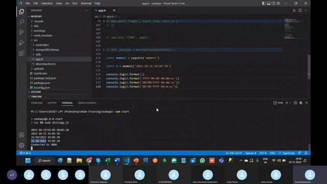Part 121 Moment npm in Node JS смотреть онлайн