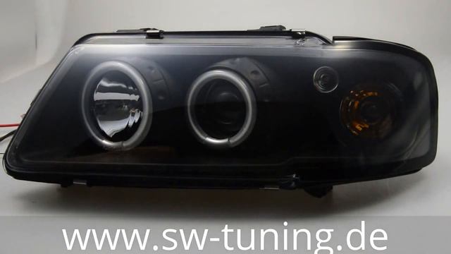 SW-CCFL Angel Eye Scheinwerfer A3 8L Black SW-Tuning смотреть онлайн