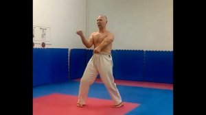 Тренировка всего тела одним упражнением/Годзю-рю Каратэ, Ката Санчин. Sanchin Kata in Goju-Ryu.
