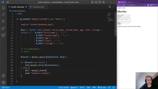 97. PHP 2023 - Vytažení ID posledního vloženého záznamu (mysqli insert id) смотреть онлайн