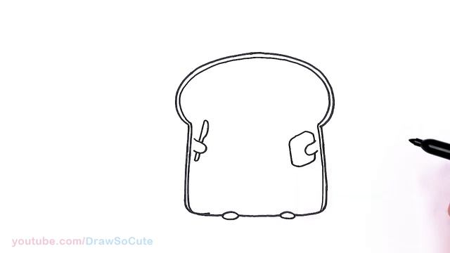 How to Draw Toast Sliced Bread ?Cute Food Art смотреть онлайн