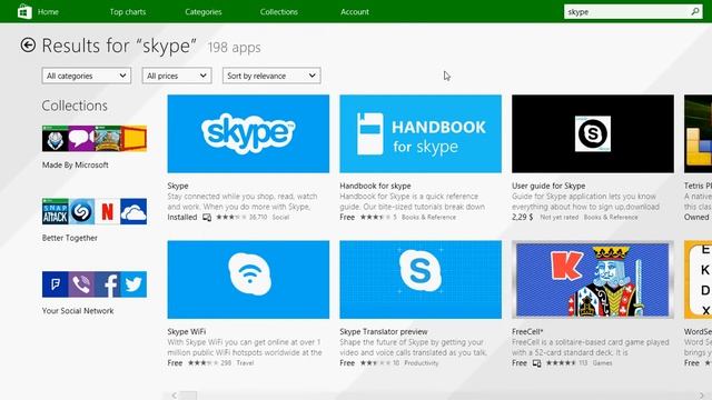 Windows 8.1 Back to basics Using the Microsoft Store to install apps смотреть онлайн