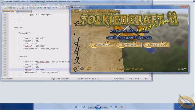 Tutorial Series - Minecraft - Custom Main Menu - Text смотреть онлайн
