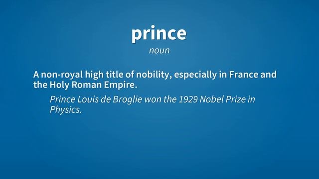 Prince | Meaning of prince смотреть онлайн