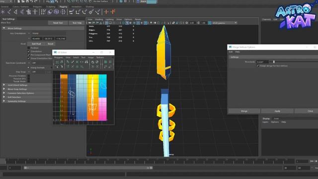 Fantasy Sword Speed Model in Maya LT смотреть онлайн
