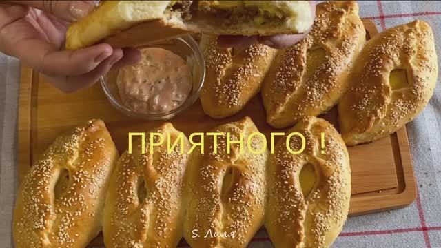 Пирожки с начинкой "Чизбургер". Домашний фастфуд на радость школьникам :) смотреть онлайн