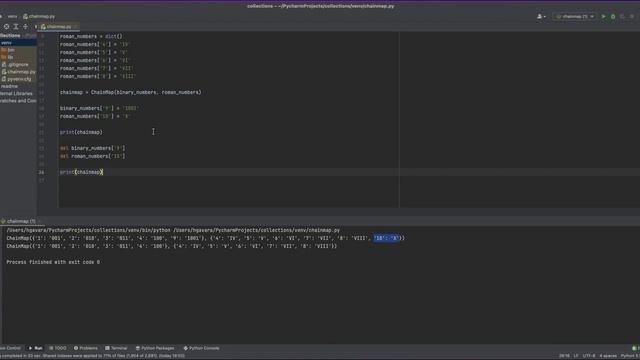 Python collections: ChainMap смотреть онлайн