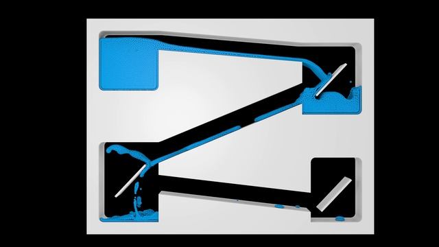 HD Particle fluid simulation - Turbine obstacles [blender] [5] смотреть онлайн