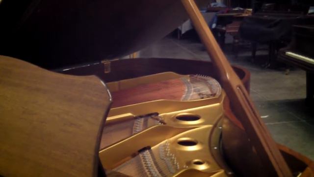Yamaha grand piano in a walnut cabinet смотреть онлайн