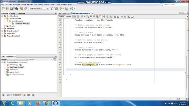 Java the complete Reference Ninth Edition (Chapter 34) Example (4) Drawing Directly On a Canvas смотреть онлайн