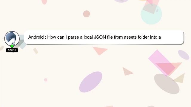 Android : How can I parse a local JSON file from assets folder into a ListView? смотреть онлайн