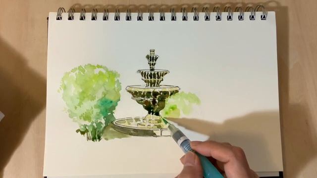 Pen Sketch 27 / Fountain ペンスケッチ27 / 噴水 смотреть онлайн