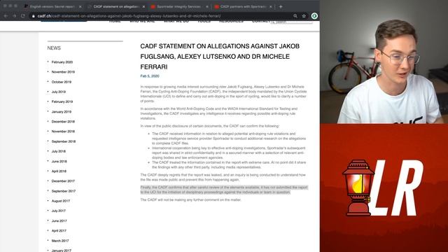 BREAKING : Jakob Fuglsang Exonerated : CADF Releases Statement смотреть онлайн