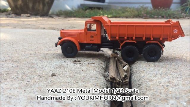 ЯАЗ-210 радиоуправляемый самосвал в масштабе 1:43 смотреть онлайн
