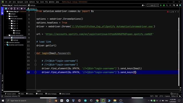 Learn Automation | Spotify | Selenium Automation | Jarvis Python Ai | Part - 5 | Codesempai смотреть онлайн