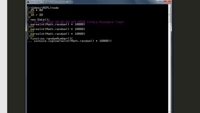 4. Read-Evaluate-Print-Line | REPL & Hello Node! смотреть онлайн