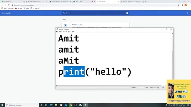 Introduction to Python Programming Language | Python tutorial for beginners | Part-1 смотреть онлайн