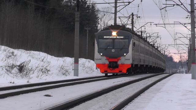 Электропоезд ЭД4М-0468 ЦППК перегон Петелино - Голицыно смотреть онлайн
