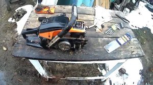 Ремонт подсоса бензопилы Forward