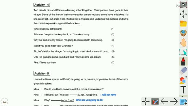 Tense revisited class 10 english grammar question answer discussion смотреть онлайн