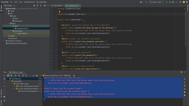 Class 4: Implementing Step Definitions смотреть онлайн