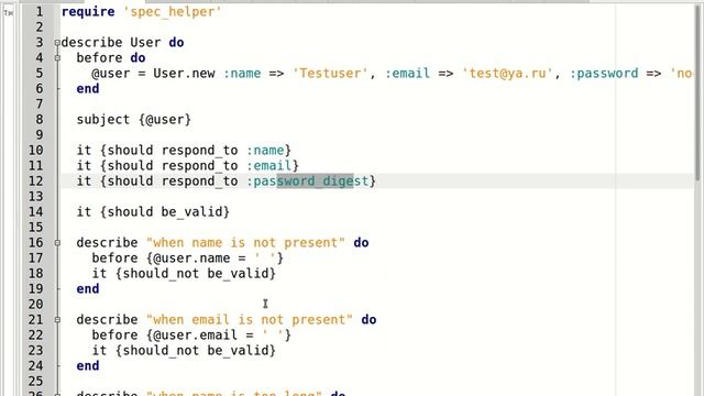 Ruby on Rails 4.0.4 (63) Добавление безопасного пароля смотреть онлайн