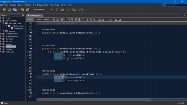 java shape Drawer with colors смотреть онлайн