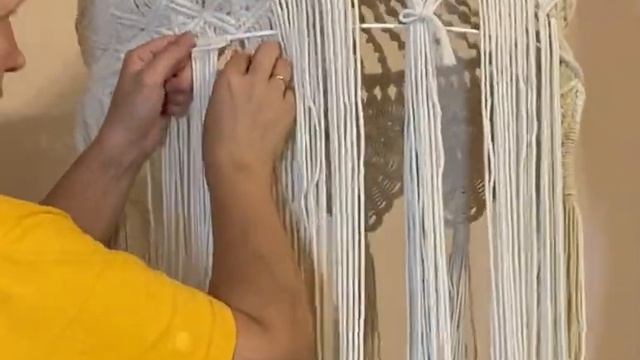 Плетём абажур макраме. Часть Х. Узор и кисть