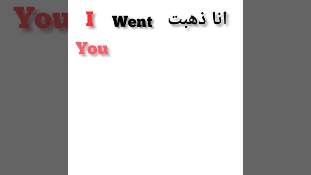 تصريف فعل ( ذهب ) في المضار،الماضي،المستقبل البسيط/ verb (go ) present,past, future simple смотреть онлайн