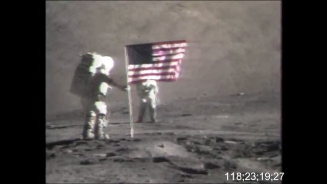 Установка флага миссия Apollo-17 смотреть онлайн